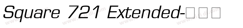 Square 721 Extended字体转换
